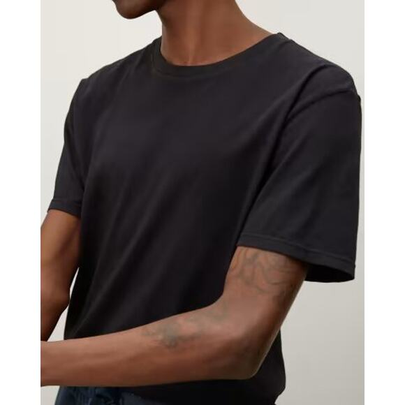 NWT Everlane Men's The Organic Cotton Crew Neck Slim Fit T-Shirt Black Size M - Picture 2 of 11